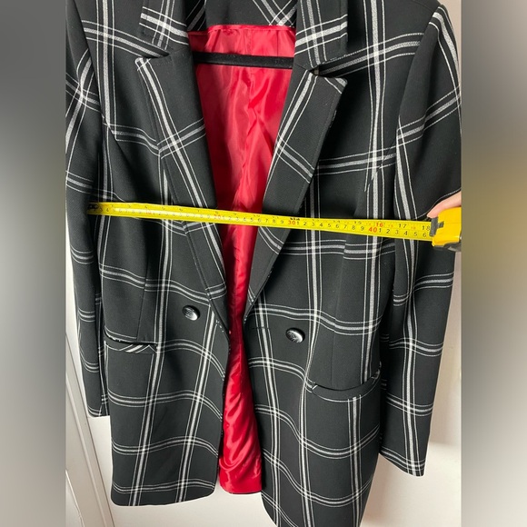 Sandro Ferrone (Roma) coat black and white check,size M - Picture 6 of 9
